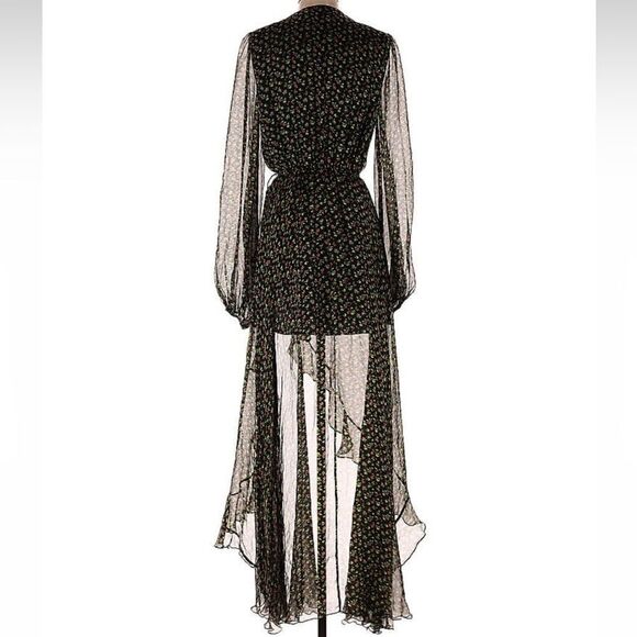 New Caroline Constas Vivian Gown Small Winter Rose - Picture 6 of 14